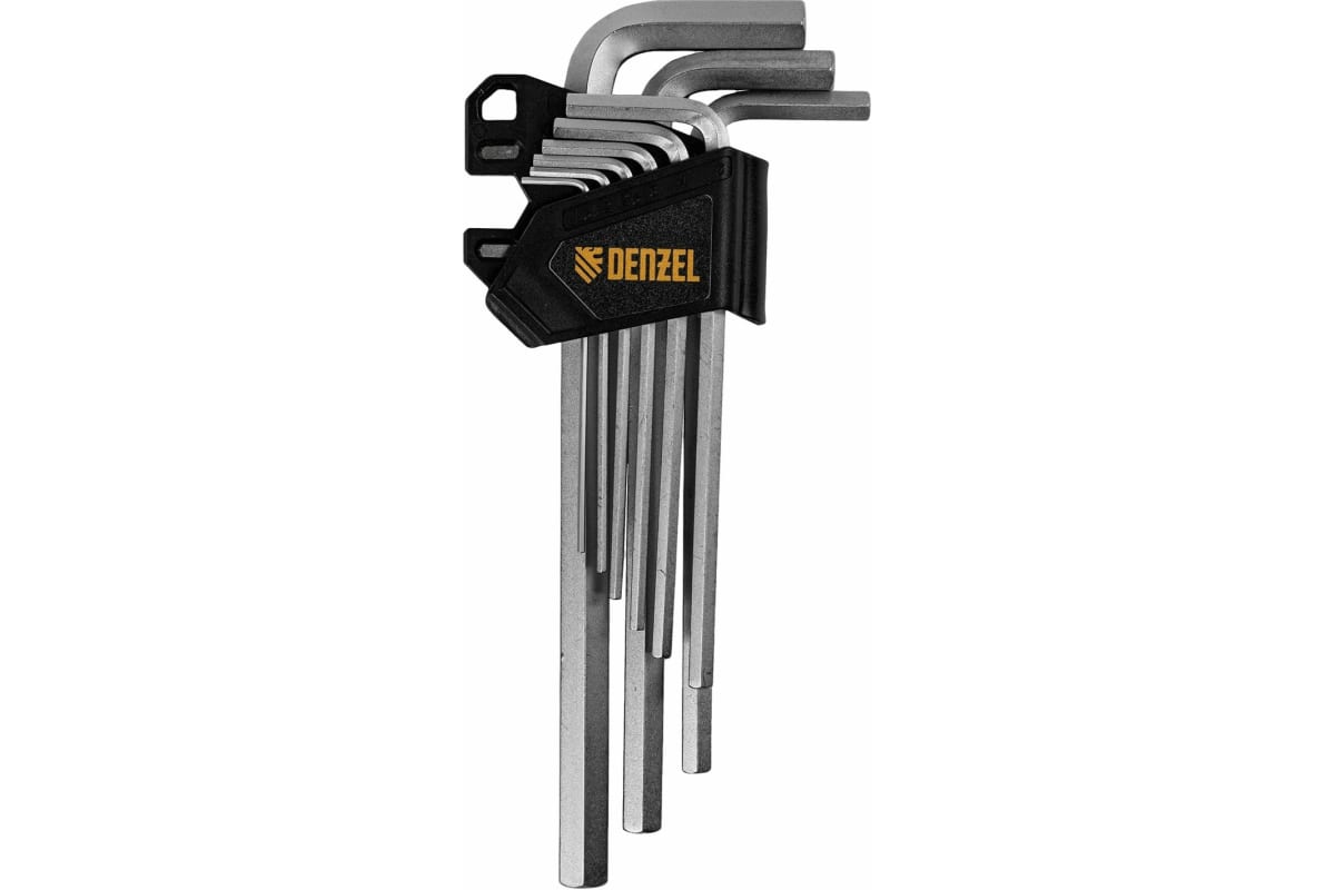 Набор ключей имбусовых удлиненных 9шт 1,5-10мм DENZEL 12368