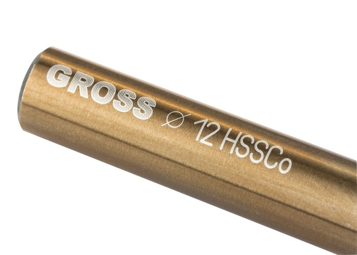 Сверло по металлу 12мм HSS Co-5% GROSS 72354