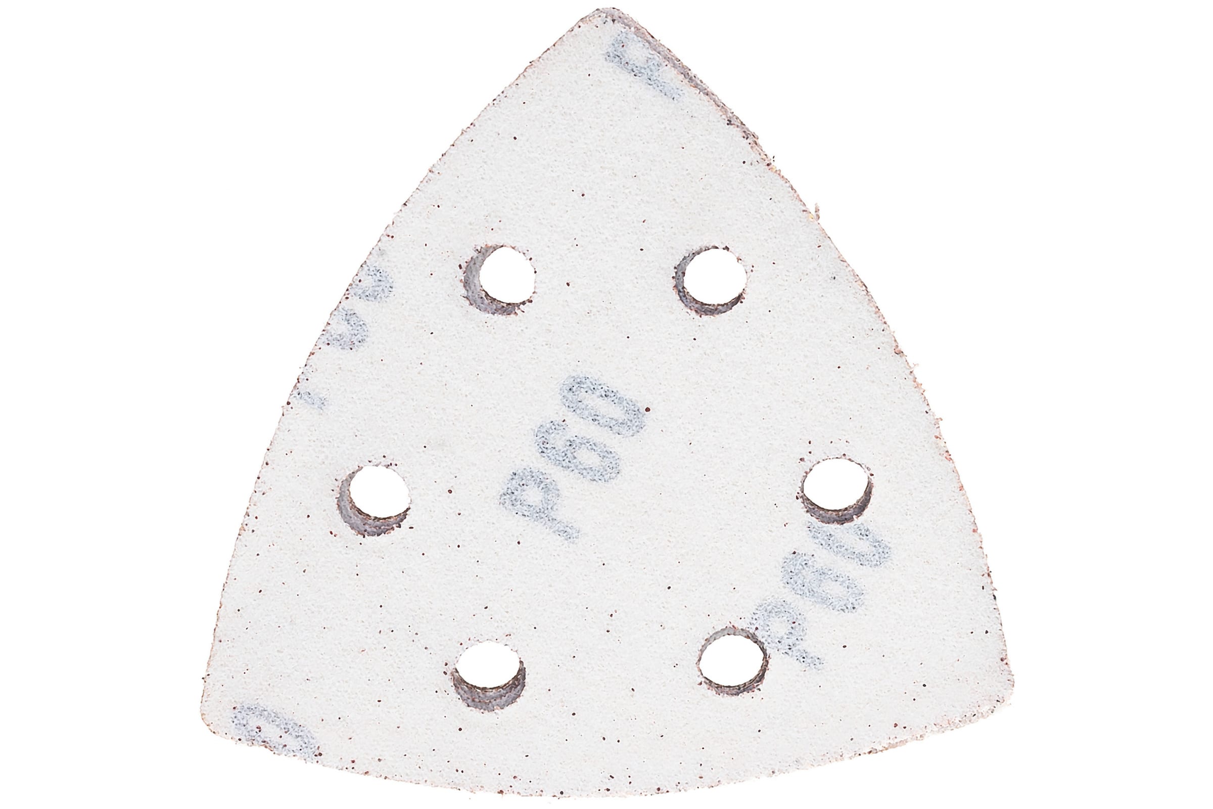 Треугольник абразивный на велкро основе 6 отверстий P60 93мм 5шт MATRIX 73858