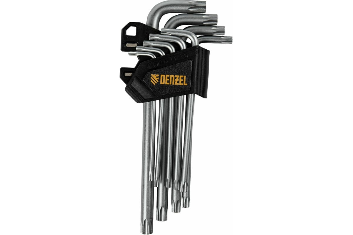 Набор ключей имбусовых удлиненных 9шт TT10-50 DENZEL 12371