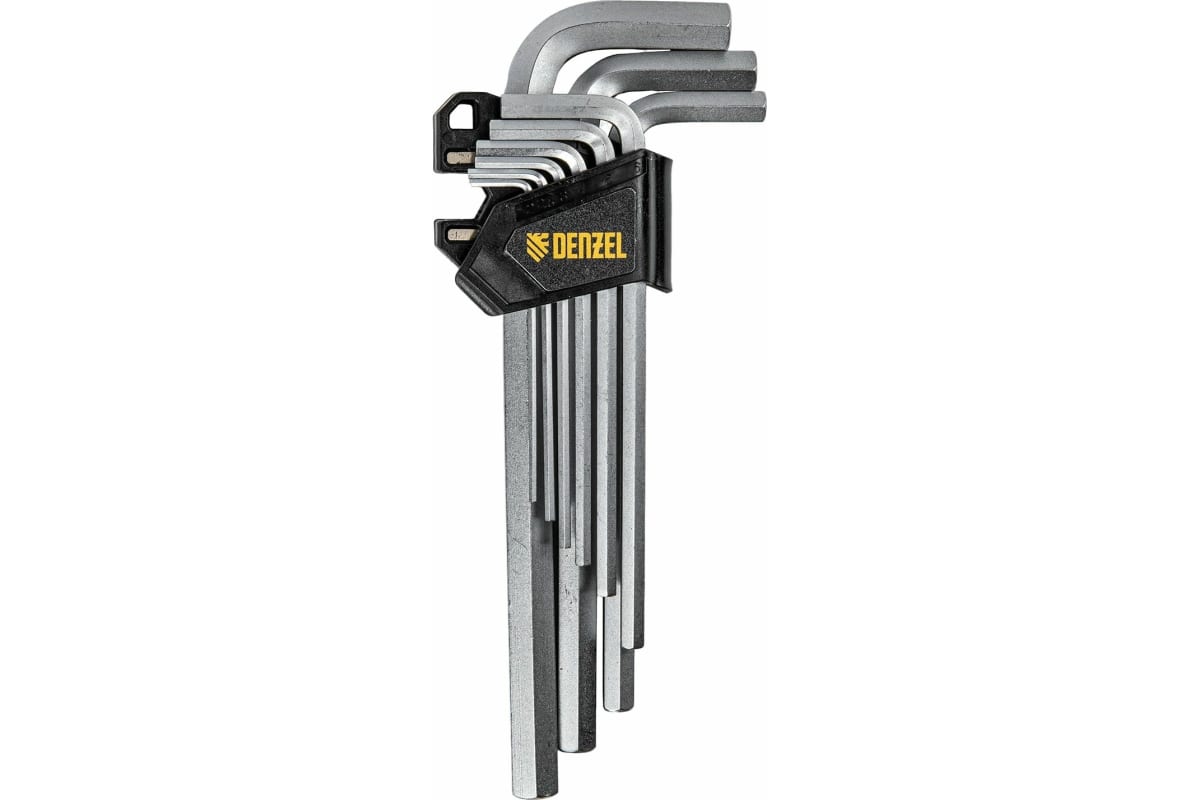 Набор ключей имбусовых удлиненных 9шт 2-12мм DENZEL 12369