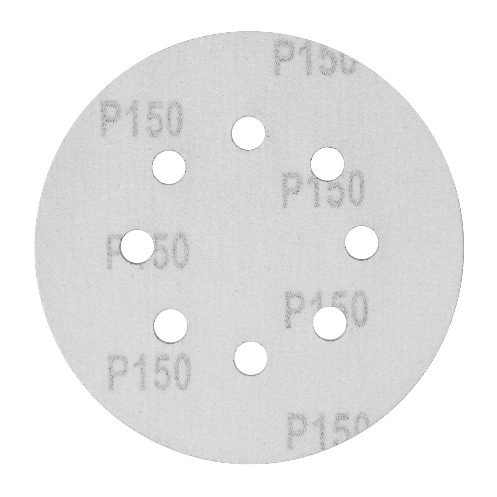 Круг абразивный на велкро основе 8 отверстий P150 125мм 5шт СИБРТЕХ 738077
