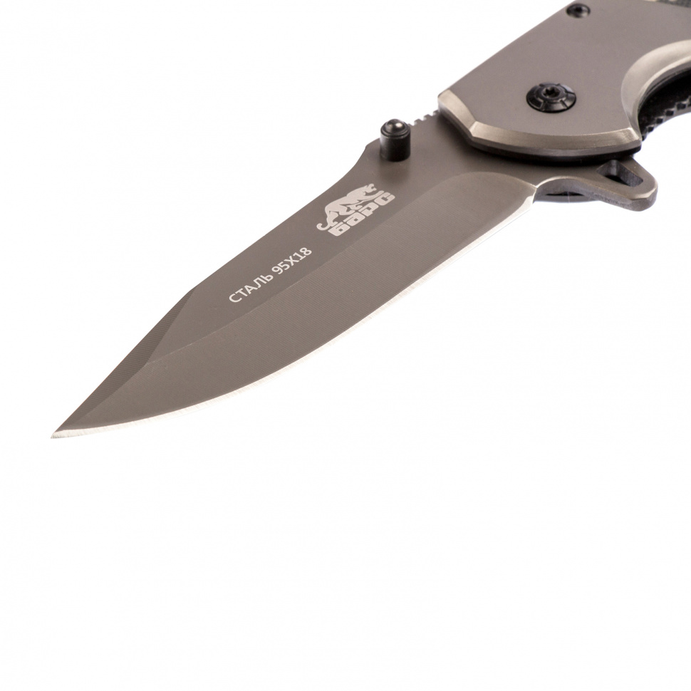 Нож туристический складной 220мм БАРС Liner Lock 79201