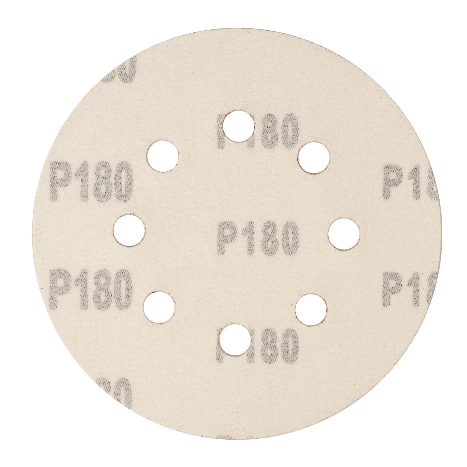 Круг абразивный на велкро основе 8 отверстий P180 125мм 5шт СИБРТЕХ 738087