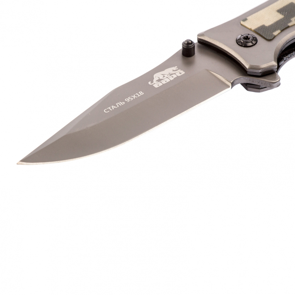 Нож туристический складной 210мм БАРС Liner Lock 79204