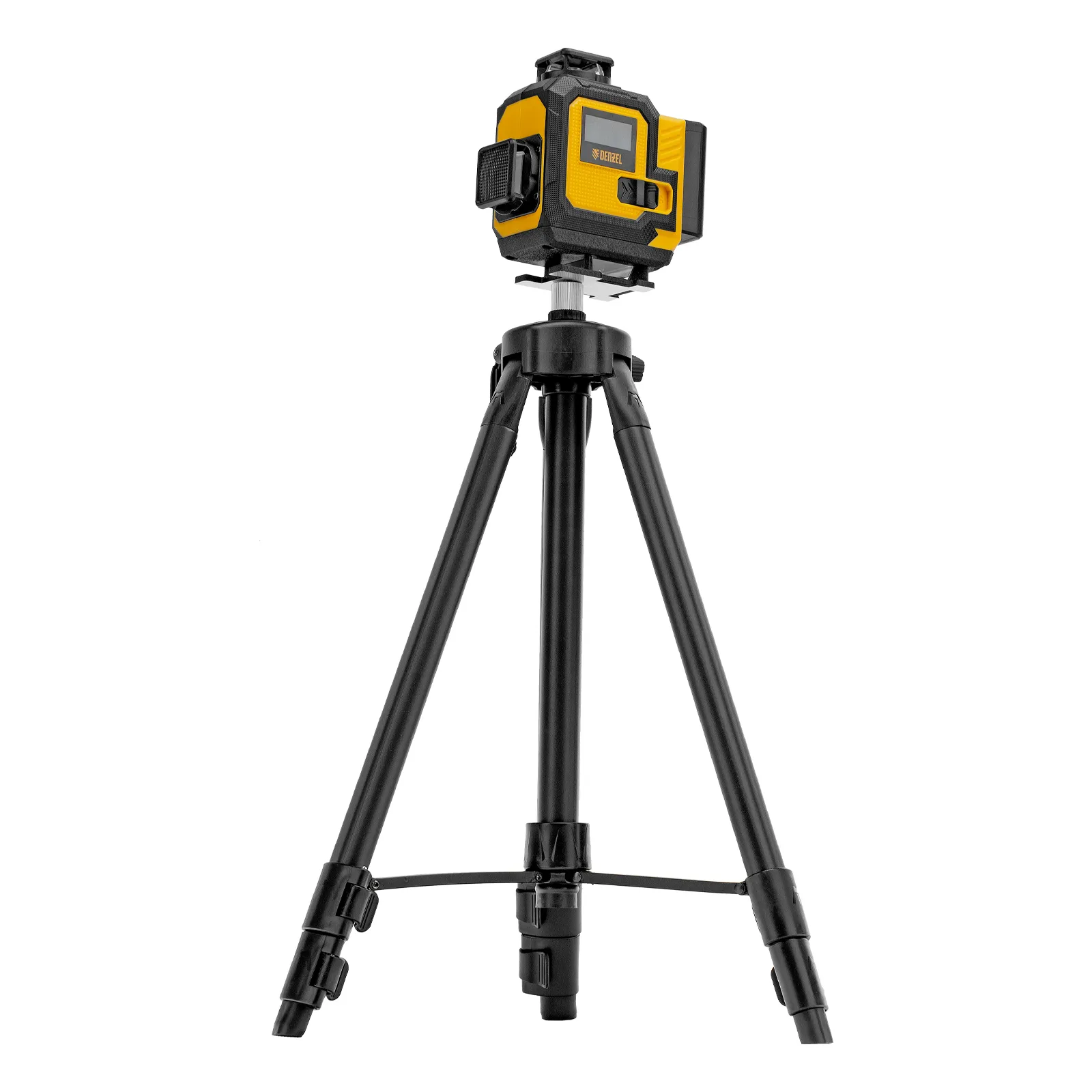 Лазерный уровень мультипризменный DLV 360-4T 30м зеленый луч Li-Ion 2 4 Ач штатив DENZEL 350815