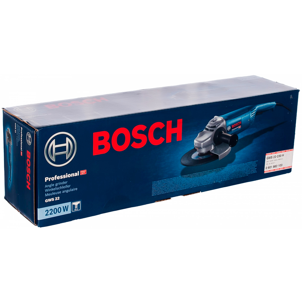 Угловая шлифмашина Bosch GWS 22-230 H диам. диска 230 мм 0601882103