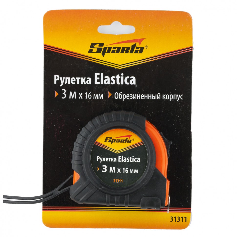 Рулетка Elastica 3м*16мм SPARTA 31311