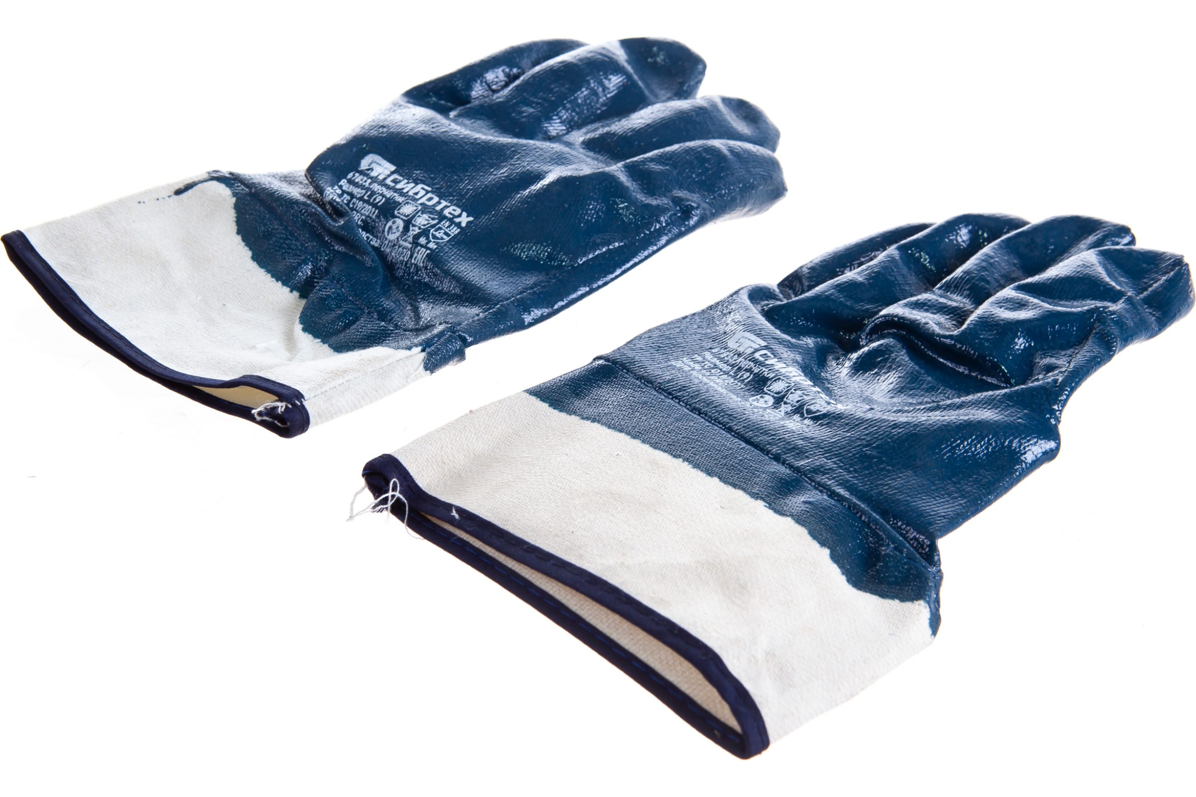 Перчатки трикотажные с обливом из бутадиен-нитрильного каучука L СИБРТЕХ 67833