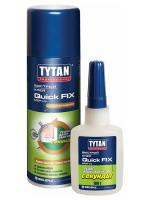 Клей двухкомпонентный цианакрилатный для МДФ прозрачный 400мл/100г РФ TYTAN Professional Quick Fix
