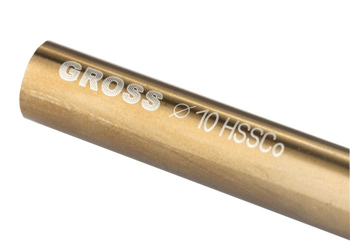 Сверло по металлу 10мм HSS-Co GROSS 72343