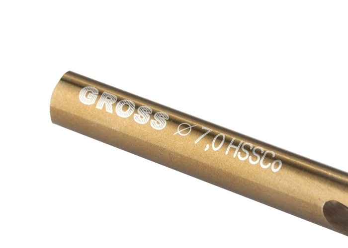 Сверло по металлу 7,0мм HSS Co-5% GROSS 72328