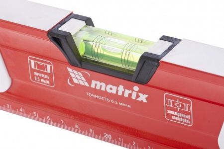 Уровень магнитный фрезерованный 1500мм 3 глазка MATRIX 34735