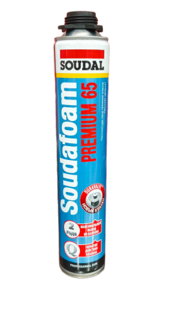 Пена монтажная 65л SOUDAL 820мл