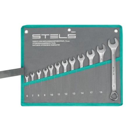 Набор ключей комбинированных 12шт 6-22мм STELS 15421
