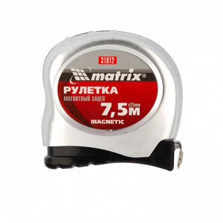 Рулетка Magnetic 7,5м*25мм MATRIX 31012