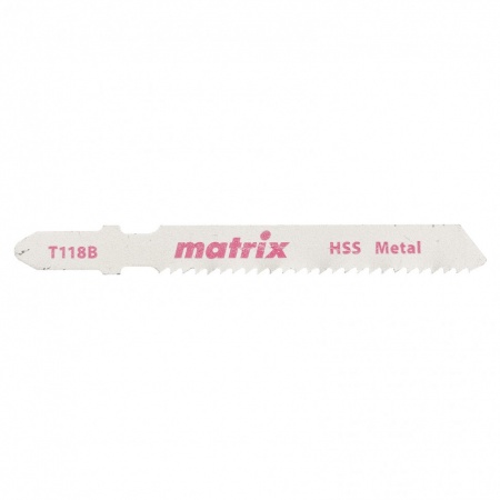 Полотна для электролобзика по металлу 3шт T118B 50*2мм HSS MATRIX 78229