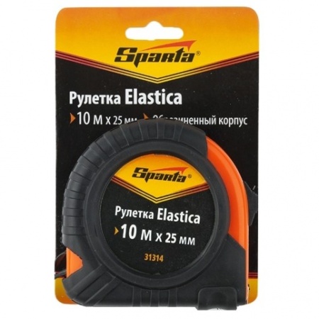 Рулетка Elastica 10м*25мм SPARTA 31314