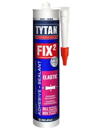 Клей белый монтажный Fix² Elastic 290мл TYTAN