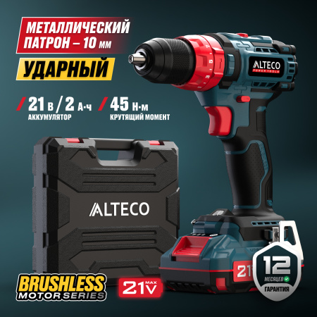 Аккумуляторная дрель-шуруповерт ALTECO CID 21-45 BL