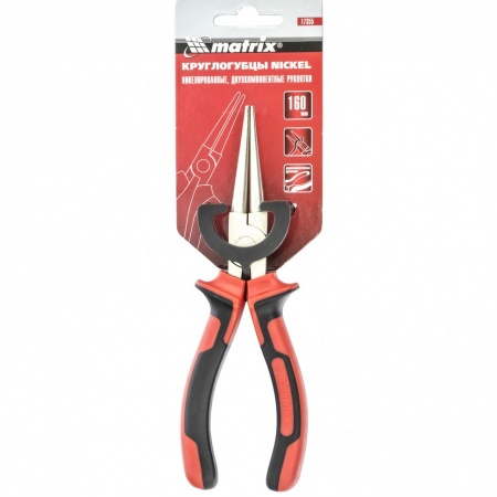 Круглогубцы 160мм MATRIX NICKEL 17355